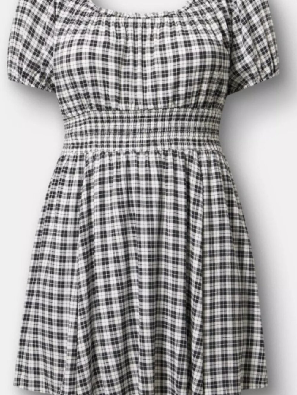 Torrid Crinkle Gauze Puff Sleeve Romper